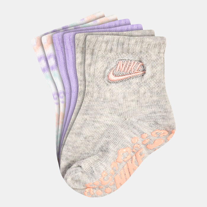 Nike Kids’ Leopard Gripper Socks - 3 Pack (Baby and Toddler) Purple Nike Kids’ Leopard Gripper Socks - 3 Pack (Baby and Toddler) Purple image number 0