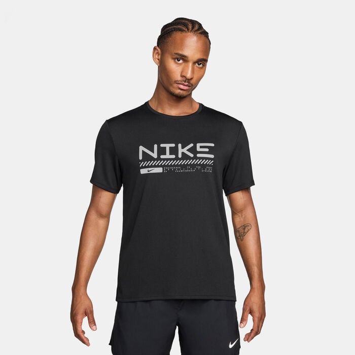 Nike Men's Miler Winterized Running Top Black Nike Men's Miler Winterized Running Top Black image number 0