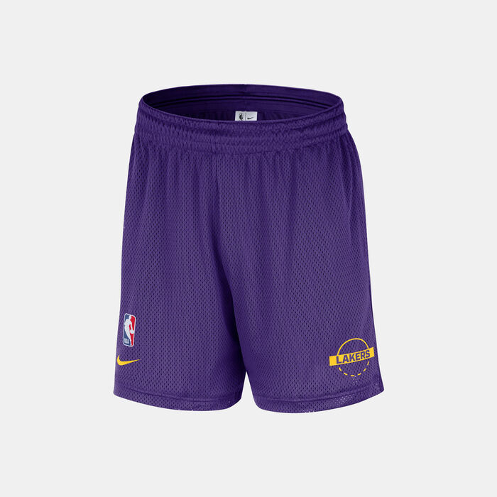 Nike Men's Los Angeles Lakers Mesh Basketball Shorts Purple Nike Men's Los Angeles Lakers Mesh Basketball Shorts Purple image number 0