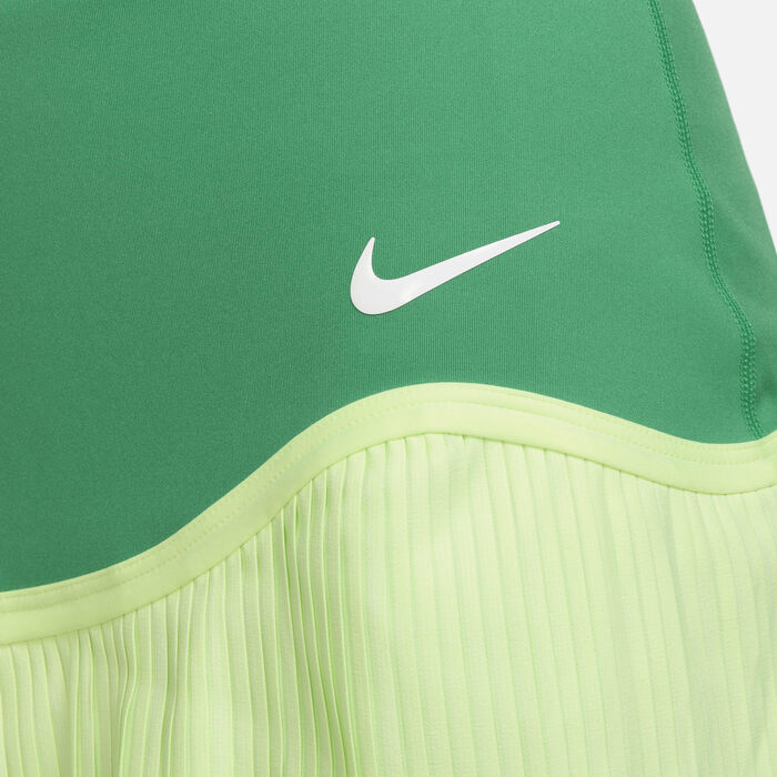 Nike Women's Dri-FIT Advantage Tennis Skirt Green image number 3