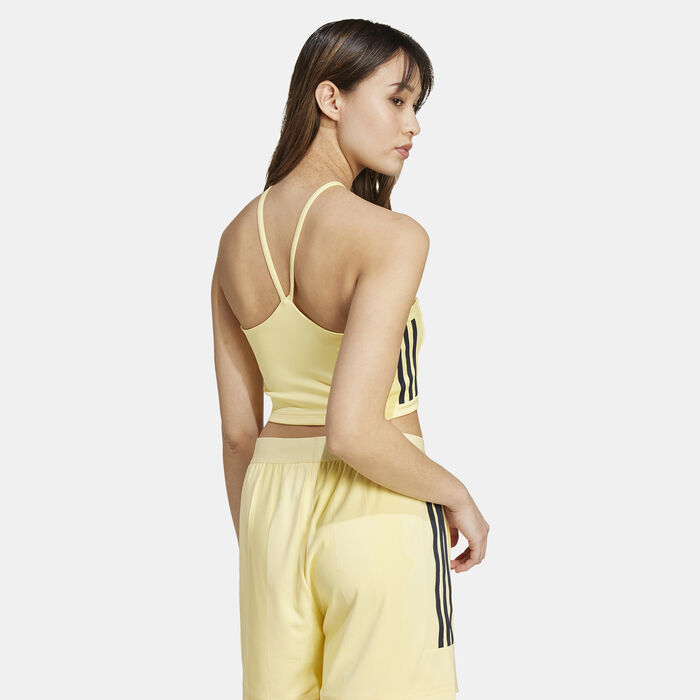 adidas Women's Tiro Cut 3-Stripes Summer Tank Top Blue adidas Women's Tiro Cut 3-Stripes Summer Tank Top Blue image number 1