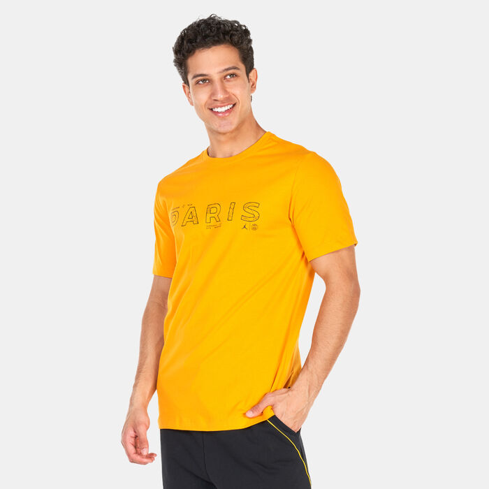 Jordan Men's Paris Saint-Germain T-Shirt Orange Jordan Men's Paris Saint-Germain T-Shirt Orange image number 0