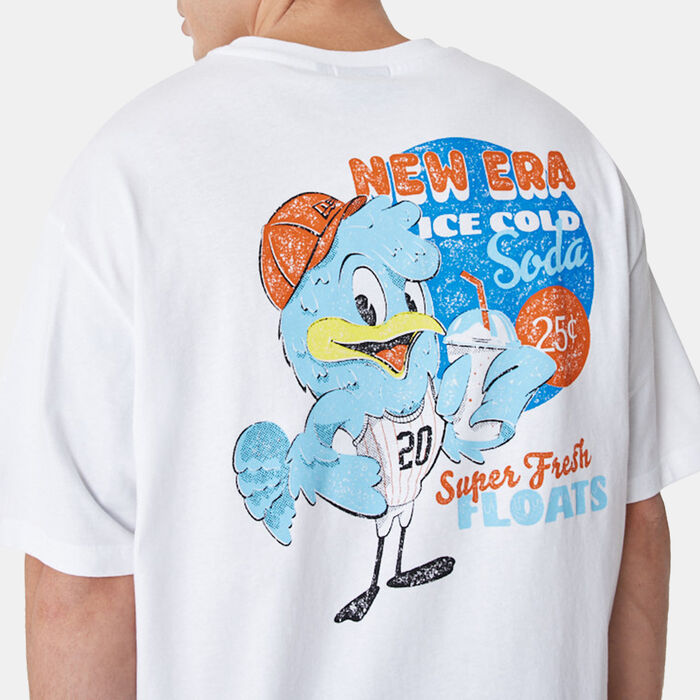 New Era Men's Oversized Character T-Shirt White New Era Men's Oversized Character T-Shirt White image number 2