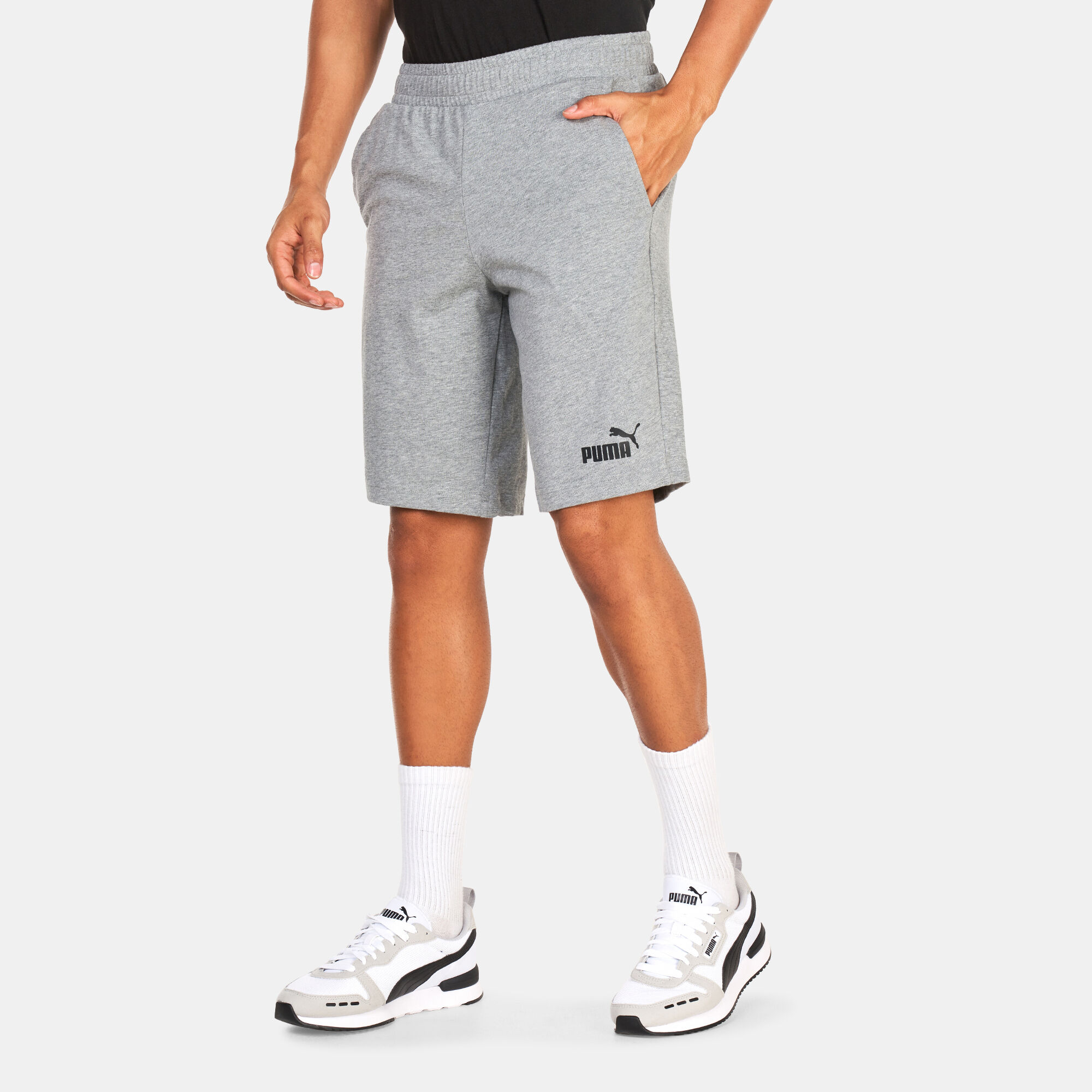Mens puma discount jersey shorts