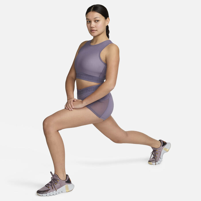 Nike Women's Pro Mesh Tank Top Purple image number 4