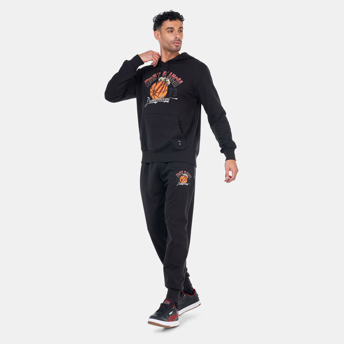 PUMA Men's Basketball Graphic Booster Hoodie Black PUMA Men's Basketball Graphic Booster Hoodie Black image number 2