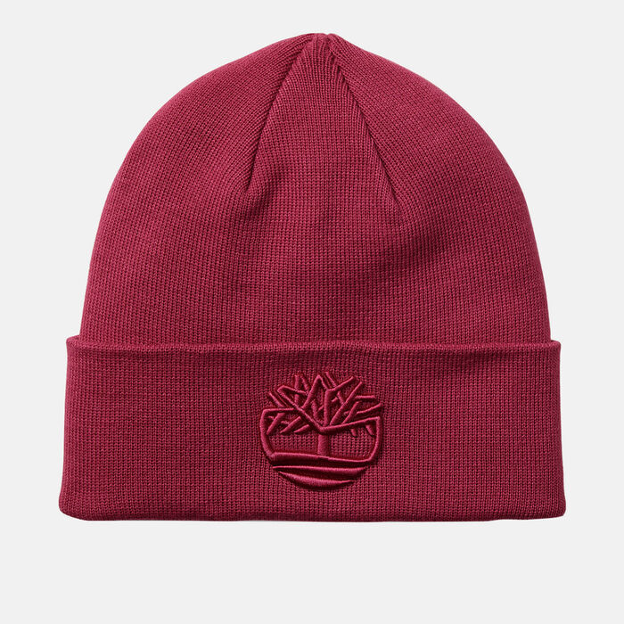Timberland Men's Tonal 3D Embroidery Beanie Pink image number 0