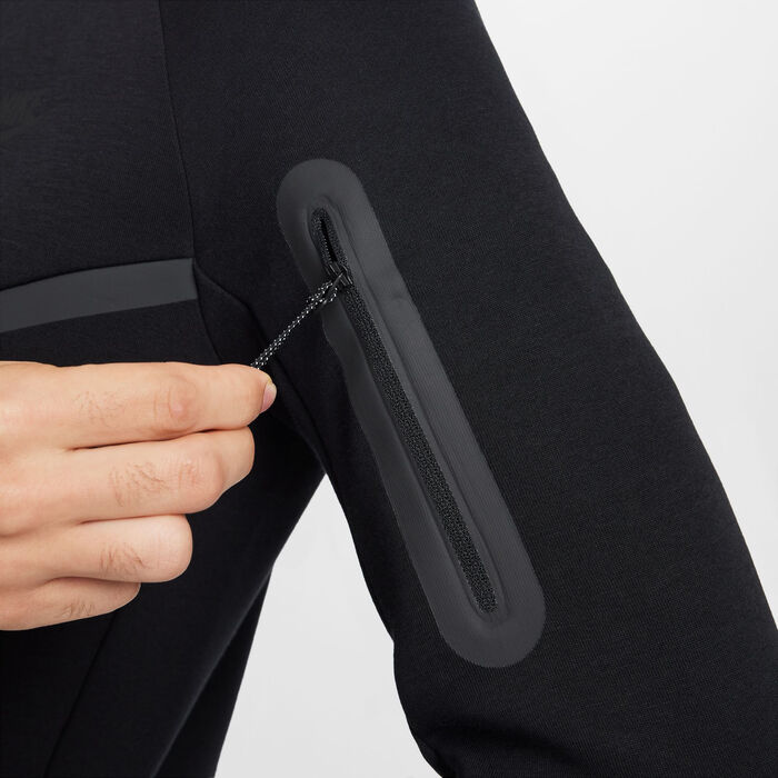 Nike Men's Tech Full-Zip Windrunner Hoodie Black Nike Men's Tech Full-Zip Windrunner Hoodie Black image number 3