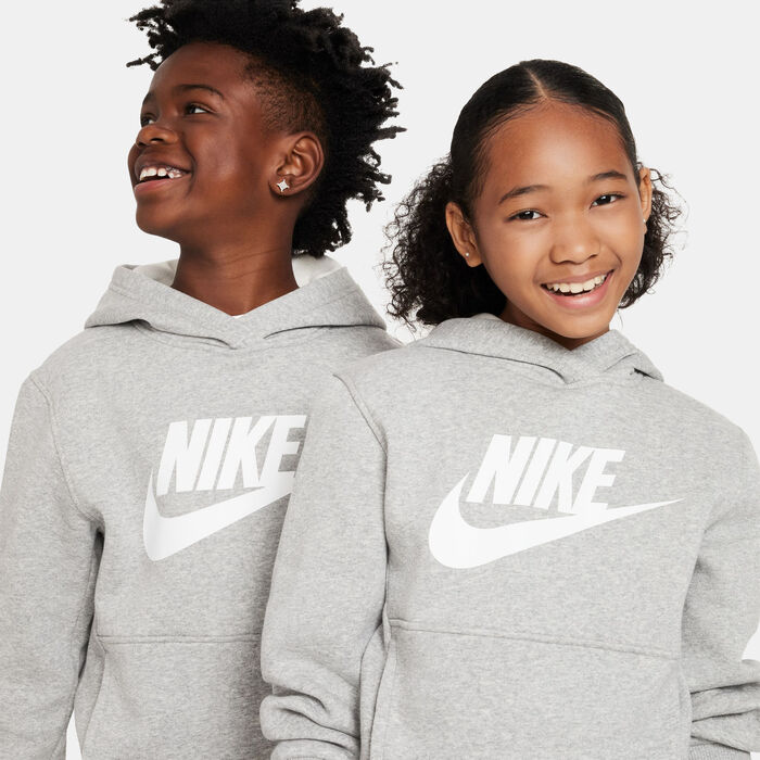 Nike Kids' Sportswear Club Hoodie Grey Nike Kids' Sportswear Club Hoodie Grey image number 3