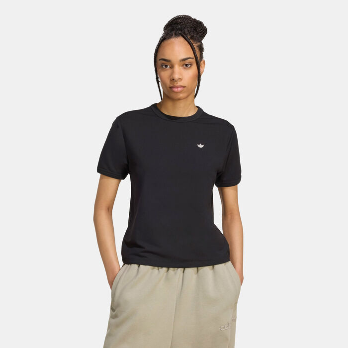 adidas Originals Women's Premium Essentials T-Shirt Black adidas Originals Women's Premium Essentials T-Shirt Black image number 0