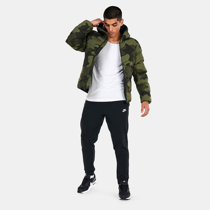 Nike Men's Therma-FIT Sportswear Hooded Windrunner Jacket Green Nike Men's Therma-FIT Sportswear Hooded Windrunner Jacket Green image number 2