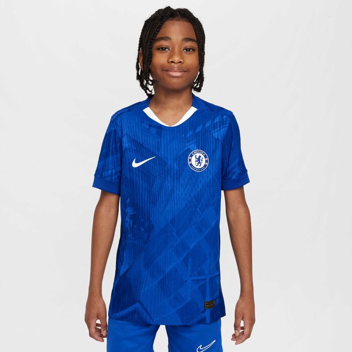 Nike Kids' Chelsea 25/26 Home Authentic Football Jersey Blue Nike Kids' Chelsea 25/26 Home Authentic Football Jersey Blue image number 0