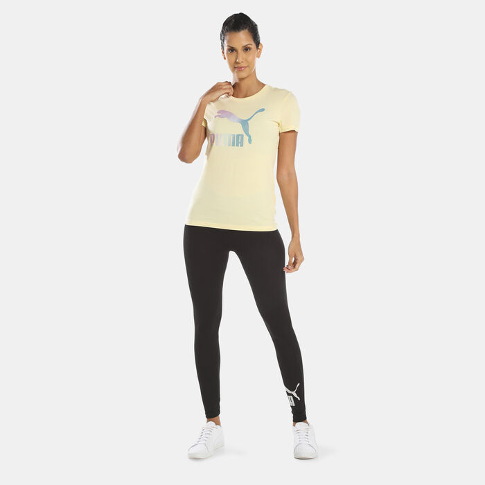 PUMA Women's Crystal Galaxy Graphic T-Shirt Purple PUMA Women's Crystal Galaxy Graphic T-Shirt Purple image number 2