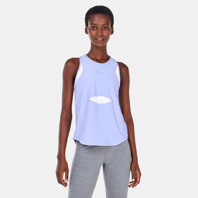 Nike Women's Air Dri-FIT Running Tank Top Blue