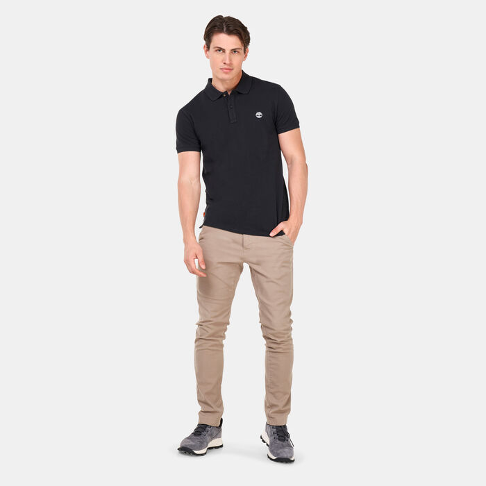 Timberland Men's Millers River Pique Polo Shirt Black Timberland Men's Millers River Pique Polo Shirt Black image number 2