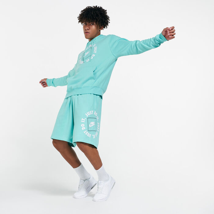 Nike Men's Sportswear Just Do It Pullover Hoodie Blue Nike Men's Sportswear Just Do It Pullover Hoodie Blue image number 2