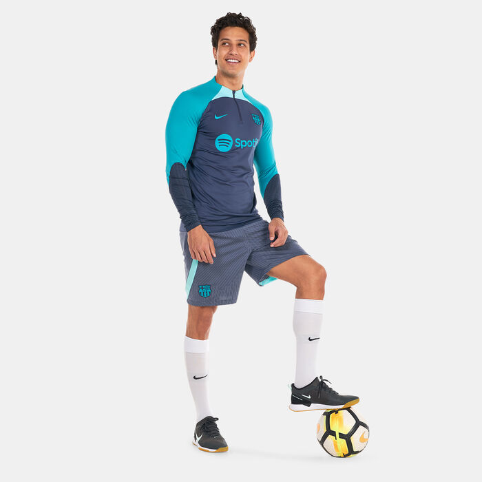 Nike Men's F.C. Barcelona Strike Dri-FIT Knit Football Drill Top Blue Nike Men's F.C. Barcelona Strike Dri-FIT Knit Football Drill Top Blue image number 2