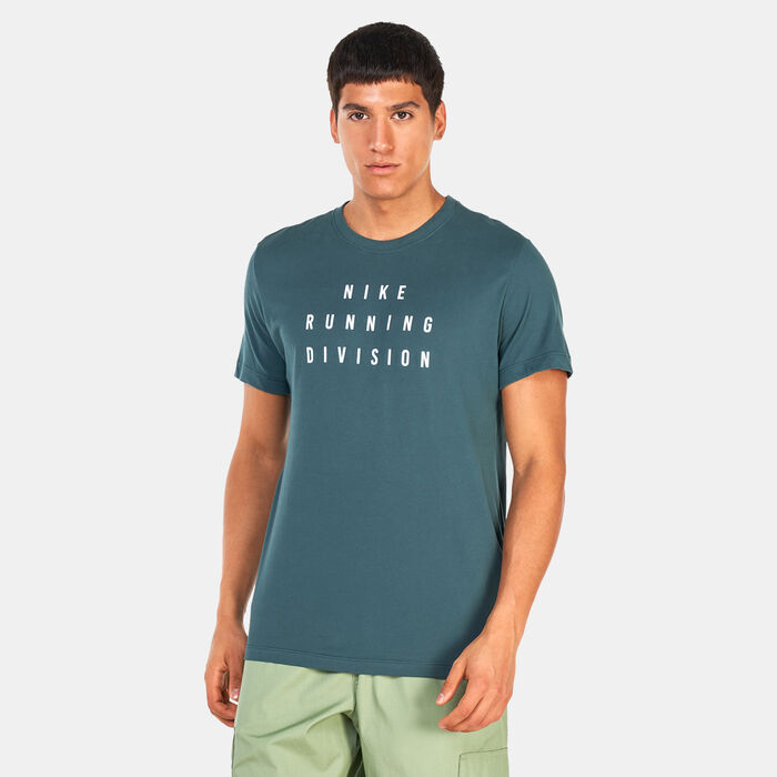 Nike Men's Dri-FIT Run Division T-Shirt Green image number 0