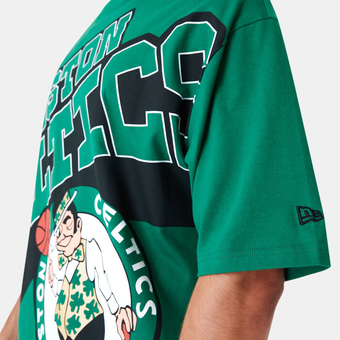 New Era Men's NBA Boston Celtics Large Wordmark T-Shirt Green New Era Men's NBA Boston Celtics Large Wordmark T-Shirt Green image number 3
