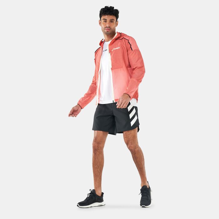 adidas Men's Terrex Agravic Windweave Wind Jacket Red adidas Men's Terrex Agravic Windweave Wind Jacket Red image number 2