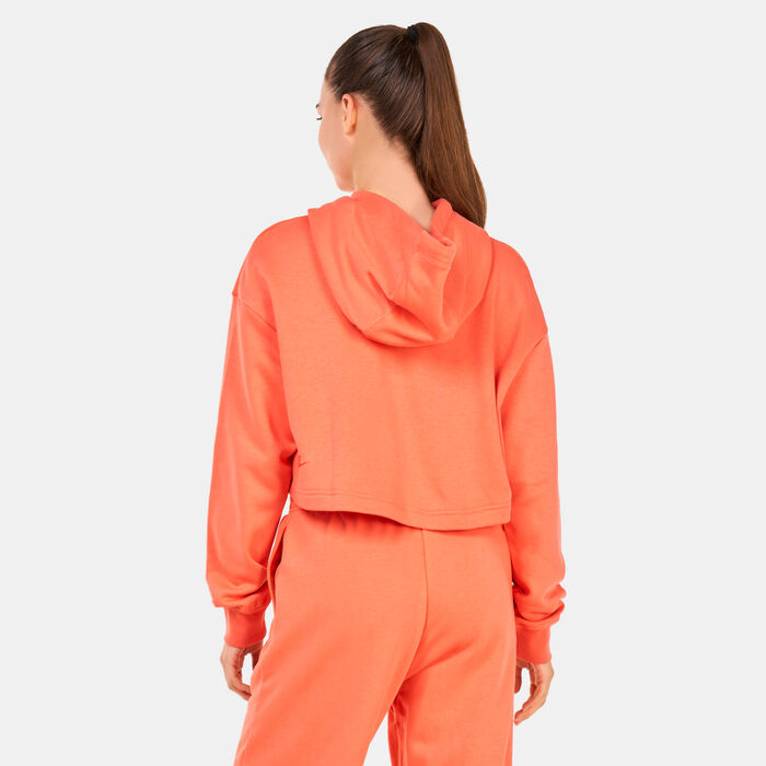 Nike Women's Sportswear Cropped Fleece Hoodie Peach image number 1