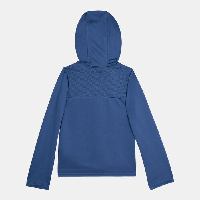 adidas Kids' AEROREADY HIIT Hoodie Blue adidas Kids' AEROREADY HIIT Hoodie Blue image number 1