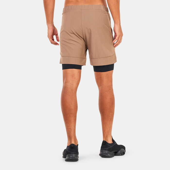 SQUATWOLF Men's Limitless 2-in-1 Shorts Brown SQUATWOLF Men's Limitless 2-in-1 Shorts Brown image number 1