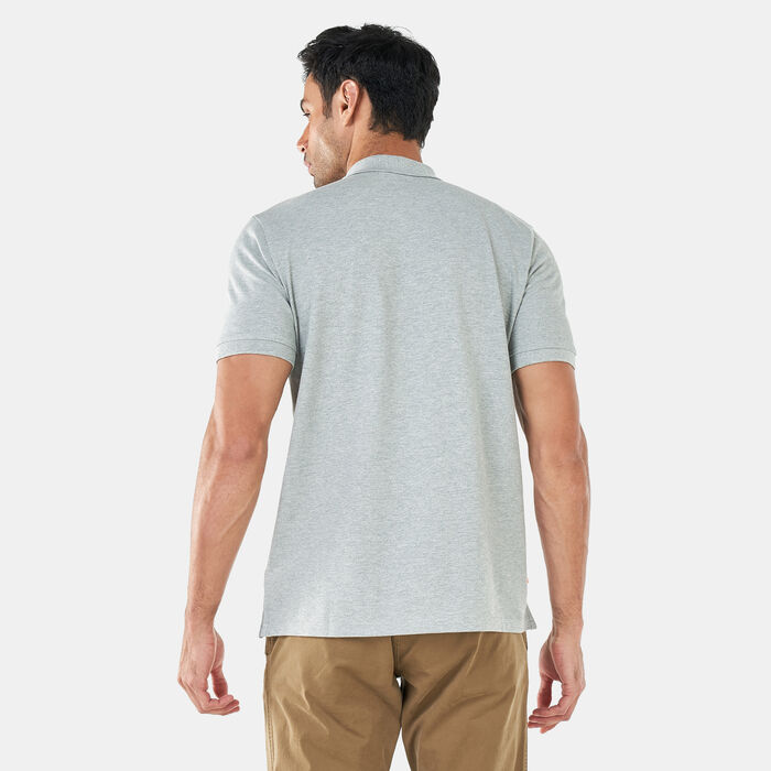 Timberland Men's Small Logo Polo Shirt Grey Timberland Men's Small Logo Polo Shirt Grey image number 1