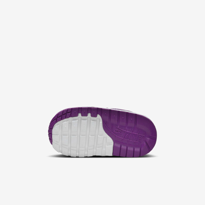 Nike Kids' Air Max 1 EasyOn Shoes White Nike Kids' Air Max 1 EasyOn Shoes White image number 1