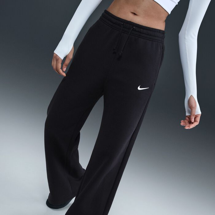 Nike Women's Sportswear Phoenix Fleece Wide-Leg Pants Black Nike Women's Sportswear Phoenix Fleece Wide-Leg Pants Black image number 5