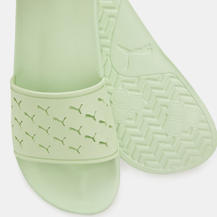 PUMA Leadcat 2.0 Cut Out Slides Green PUMA Leadcat 2.0 Cut Out Slides Green image number 2