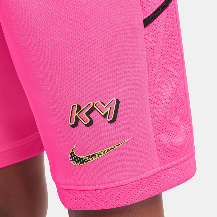 Nike Kids' Kylian Mbappe Dri-FIT Academy25 Football Shorts Pink image number 3