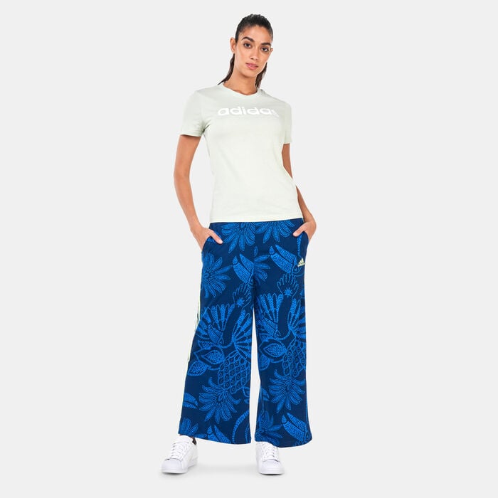 adidas Women's Essentials Slim Logo T-Shirt Green adidas Women's Essentials Slim Logo T-Shirt Green image number 2