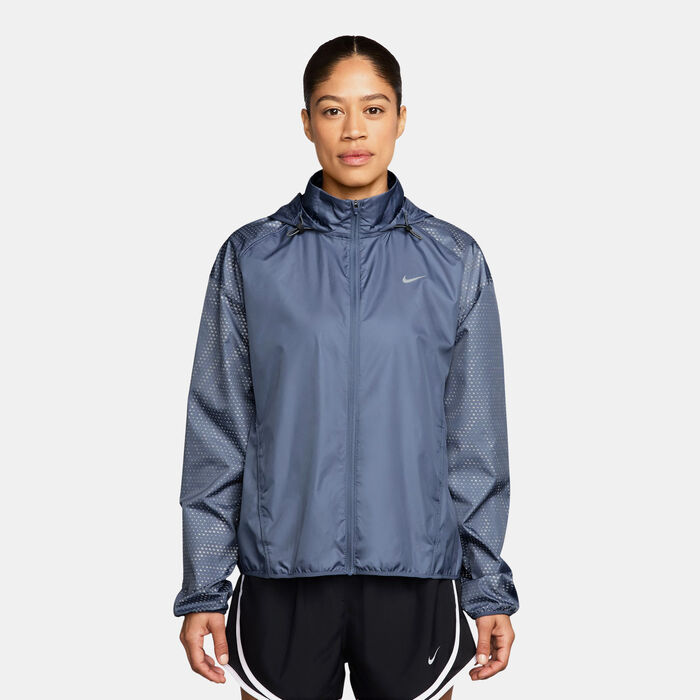 Nike Women's Tempo Flash Repel Running Jacket Blue image number 1