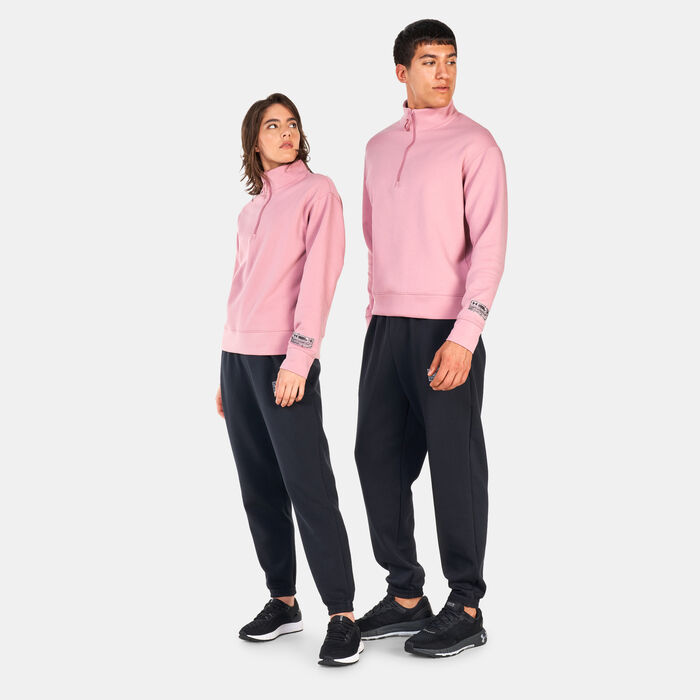 Under Armour UA Summit Knit 1/2-Zip Sweatshirt Pink Under Armour UA Summit Knit 1/2-Zip Sweatshirt Pink image number 2