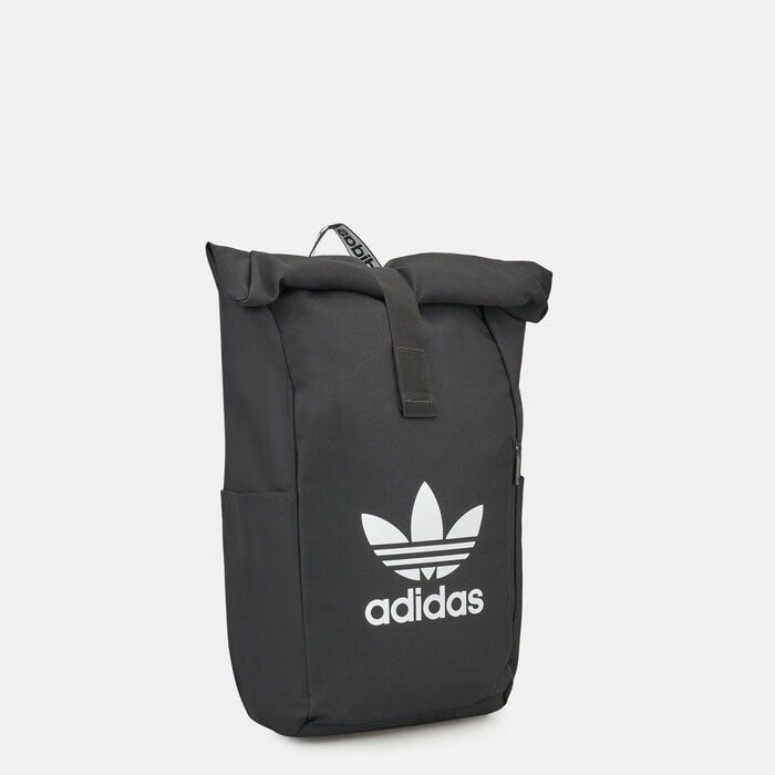 adidas Originals Men's Adicolor Classic Roll-Top Backpack Black adidas Originals Men's Adicolor Classic Roll-Top Backpack Black image number 2