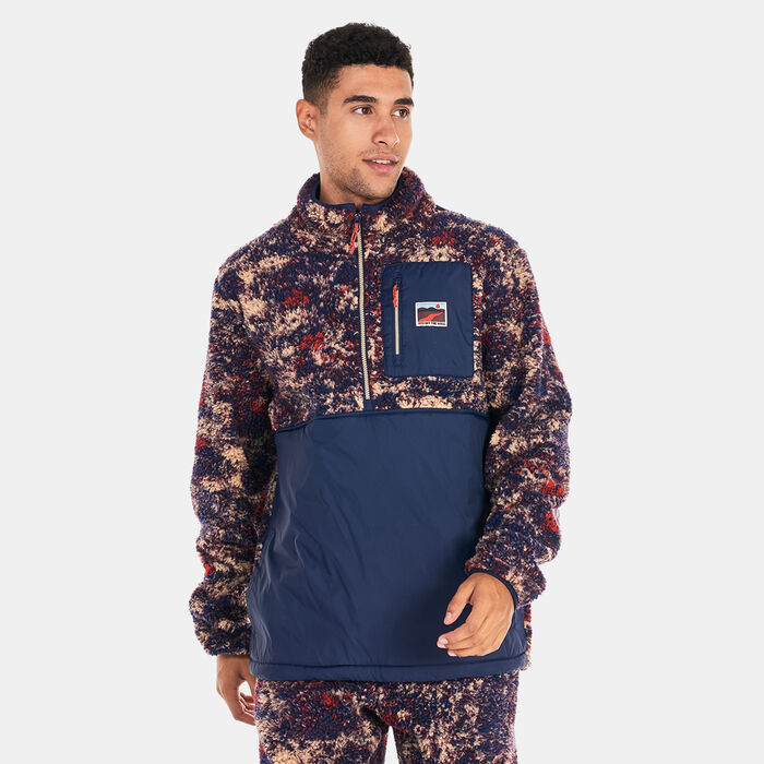 Vans Men's Outdoor Club Quarter Zip Jacket Blue Vans Men's Outdoor Club Quarter Zip Jacket Blue image number 0