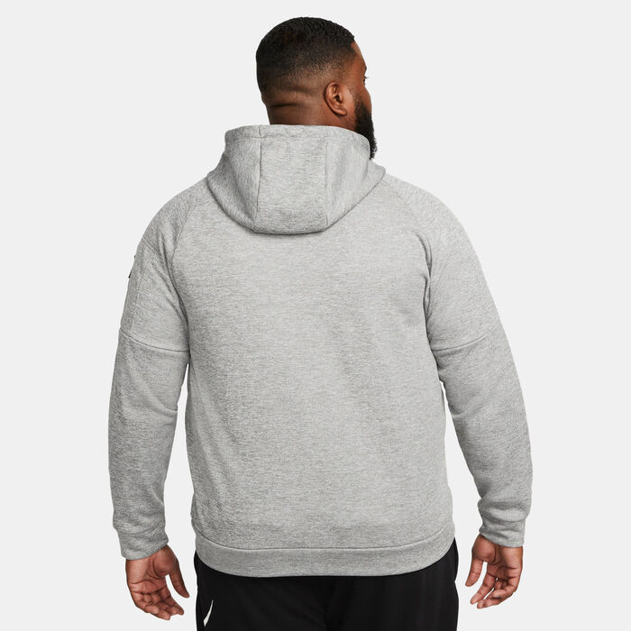 Nike Men's Therma-FIT Training Hoodie Grey Nike Men's Therma-FIT Training Hoodie Grey image number 1