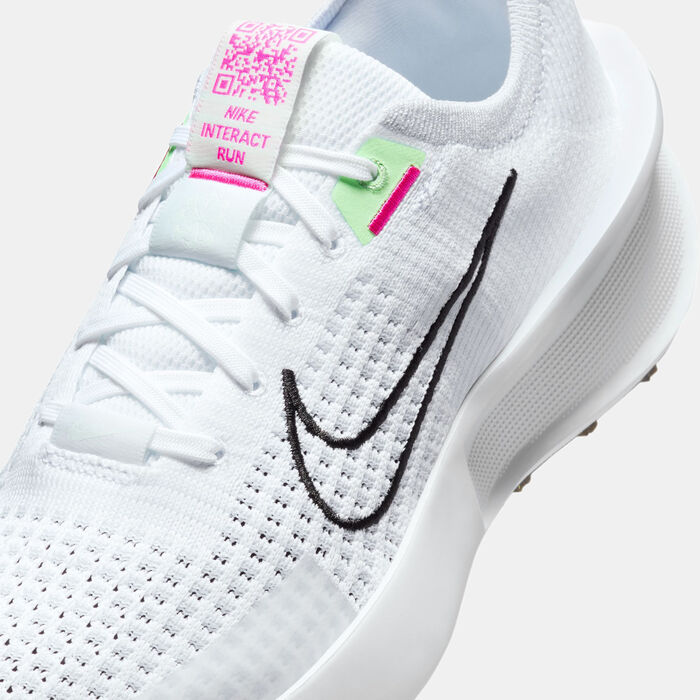Nike Women's Interact Road Running Shoes White Nike Women's Interact Road Running Shoes White image number 4