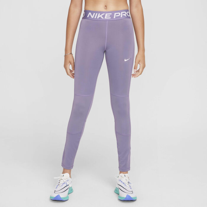 Nike Girls' Pro Dri-FIT Leak Protection: Period Leggings Grey Nike Girls' Pro Dri-FIT Leak Protection: Period Leggings Grey image number 0