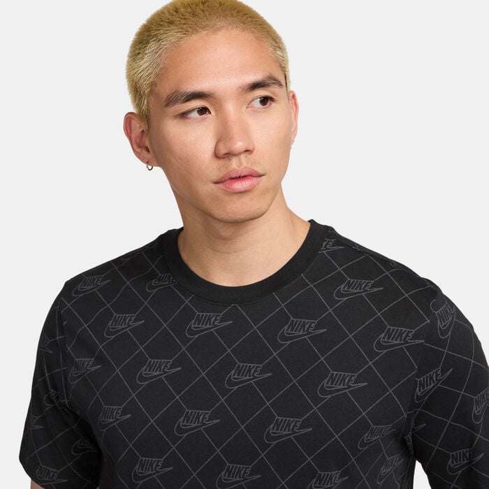 Nike Men's Sportswear Printed T-Shirt Black Nike Men's Sportswear Printed T-Shirt Black image number 2