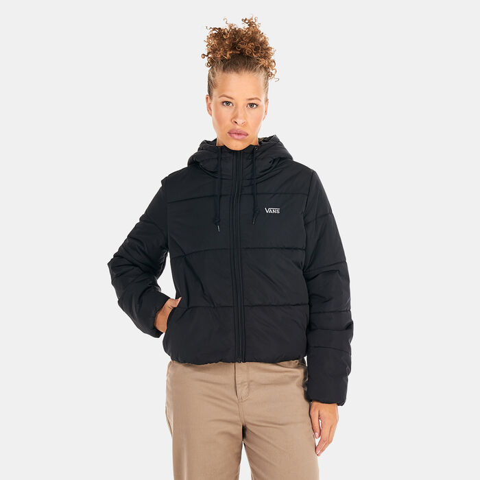 Vans Women's Short Puffer Jacket Black Vans Women's Short Puffer Jacket Black image number 0