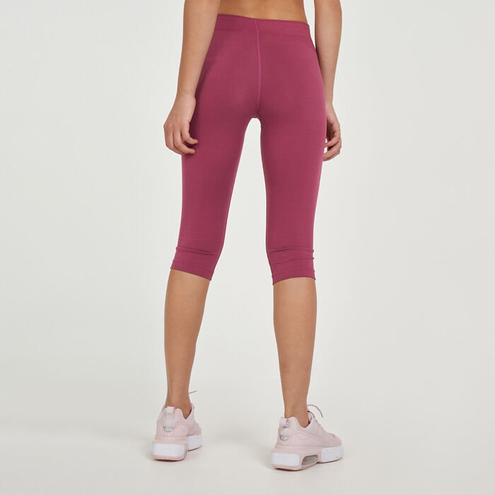 Nike Women's Sportswear Leg-A-See Knee Length Leggings Purple Nike Women's Sportswear Leg-A-See Knee Length Leggings Purple image number 1
