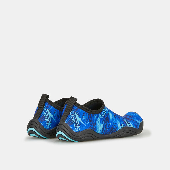 Speedo Kids' Hybrid Printed Pool Shoe Blue Speedo Kids' Hybrid Printed Pool Shoe Blue image number 2