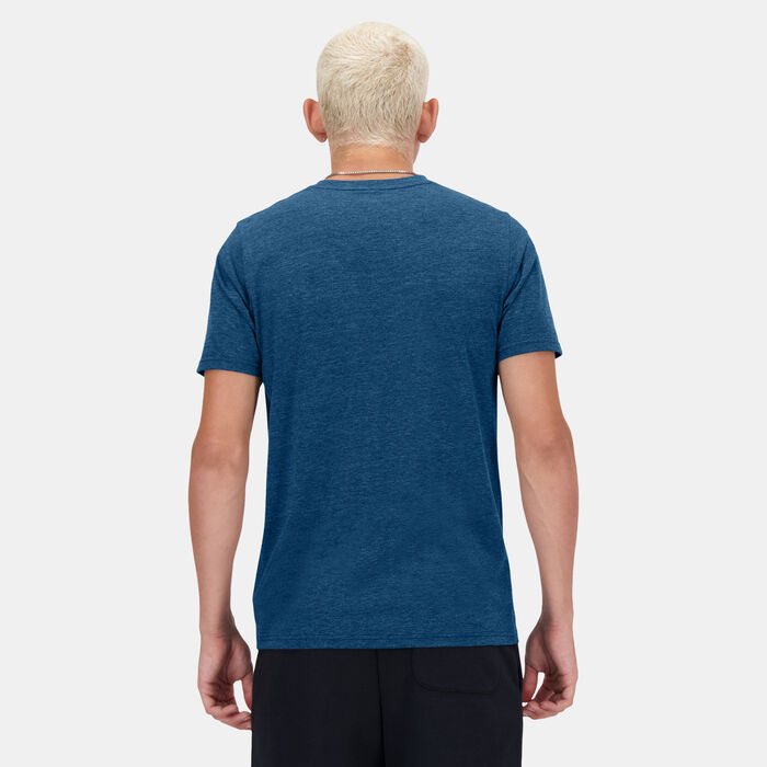 New Balance Men's Sport Essentials Heathertech Running T-Shirt Green image number 1