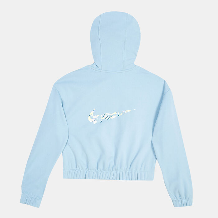 Nike Kids' Therma-FIT Full-Zip Training Hoodie (Older Kids) Green image number 3