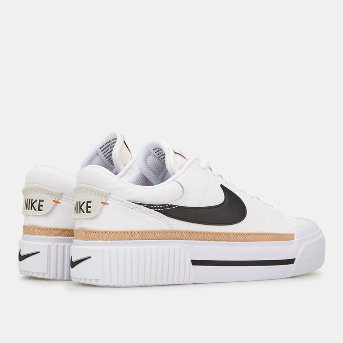 Nike Women's Court Legacy Lift Shoes White Nike Women's Court Legacy Lift Shoes White image number 2