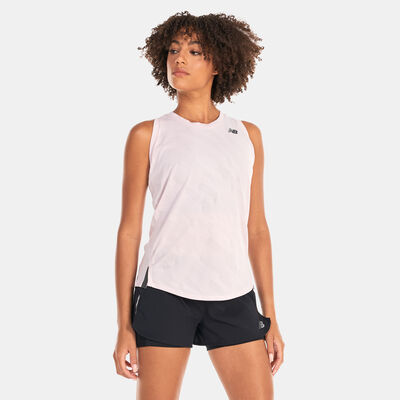New Balance Women's Q Speed Jacquard Tank Top Pink
