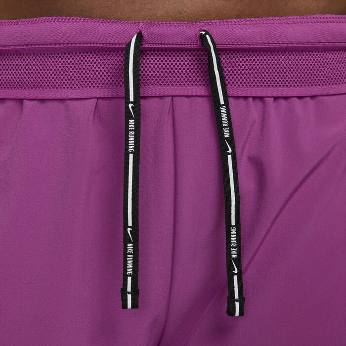 Nike Women's AeroSwift Dri-FIT ADV Mid-Rise Running Shorts Pink Nike Women's AeroSwift Dri-FIT ADV Mid-Rise Running Shorts Pink image number 4
