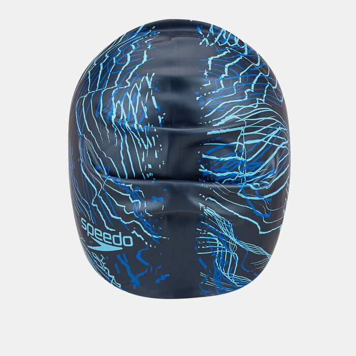 Speedo Long Hair Printed Swimming Cap Multi-Color Speedo Long Hair Printed Swimming Cap Multi-Color image number 1